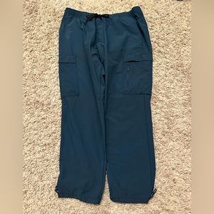 Gap fit cargo jogger pants teal blue size: L